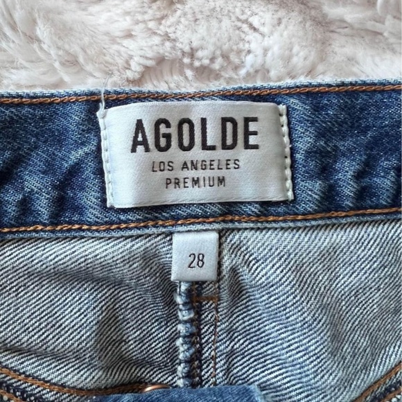 Agolde mini denim skirt (size 28) - Picture 2 of 4